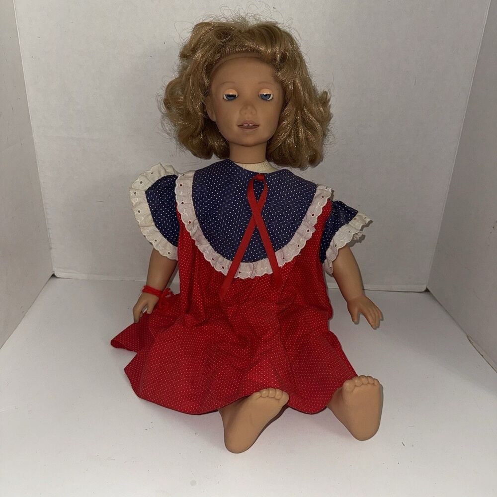 Vintage 1987 Worlds of Wonder Julie Talking Doll 23” w/ Dress